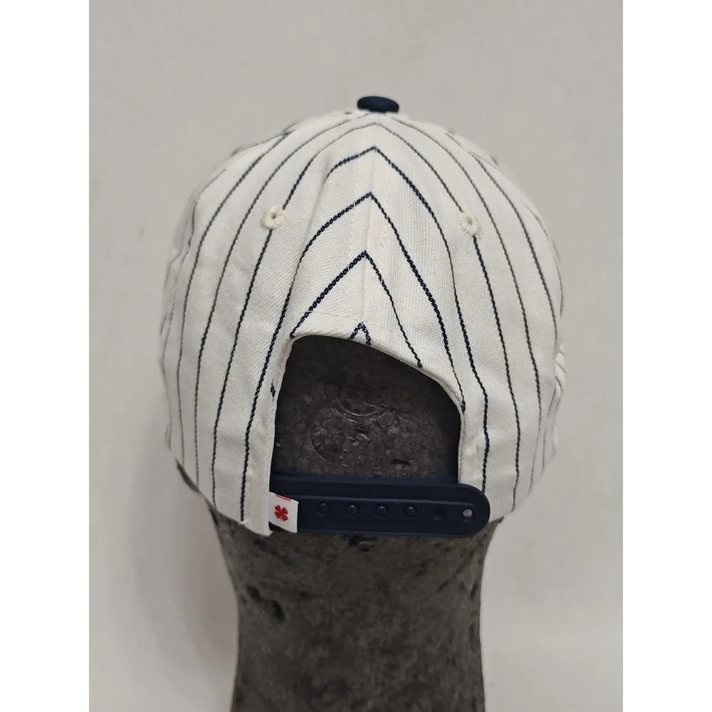New! Lucky Brand Snapback Hat Cap‎ Navy Pinstripe Baseball Adjustable Men's NWOT